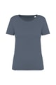 Dames T-shirt Ecologisch verwassen Native Spirit NS316 WASHED MINERAL GREY